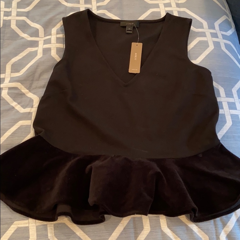 J crew pleated top